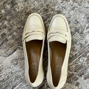 Coach and Four Cream Leather Loafers